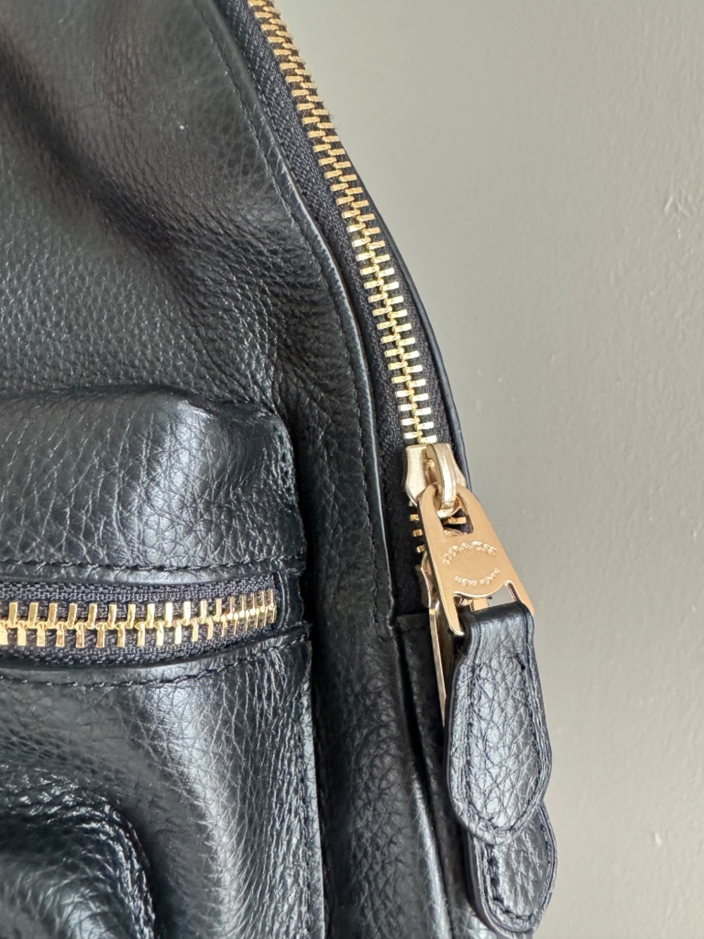 Coach backpack black pebble leather - Picture 4 of 6